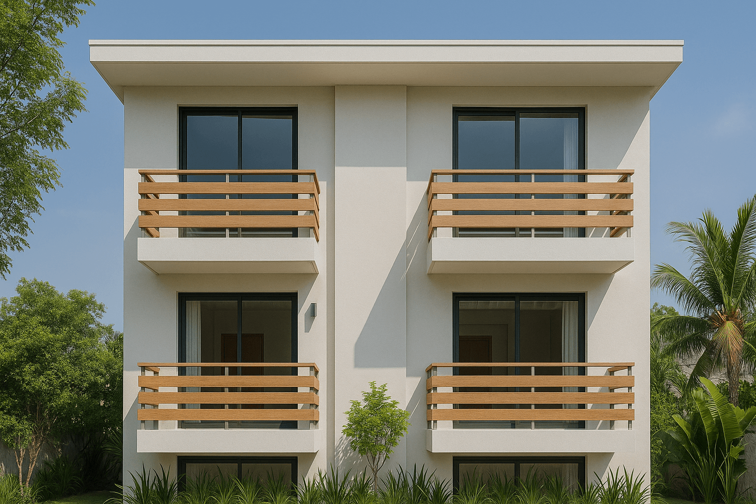 Modern building facade